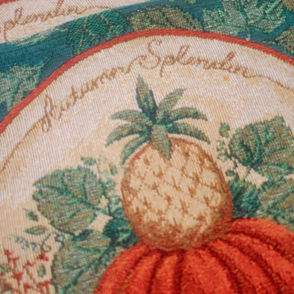 Fall Woven Tapestry Placemats Set Of Four Pumpkins Autumn Splendor